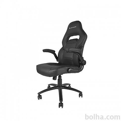 Gamerski Stol UVI Chair SIMPLE, črn