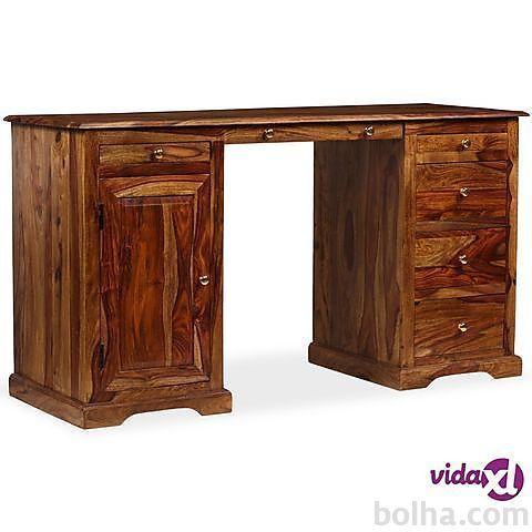 vidaXL Pisalna miza iz trdnega palisandra 140x50x76 cm