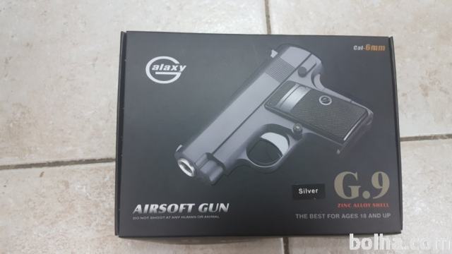 Airsoft gun G. 9 AIR soft Airsoft SILVER Pištola