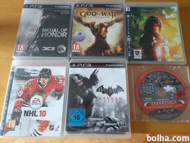 PS3 igre - Batman, Medal of honor, God of war, NHL10