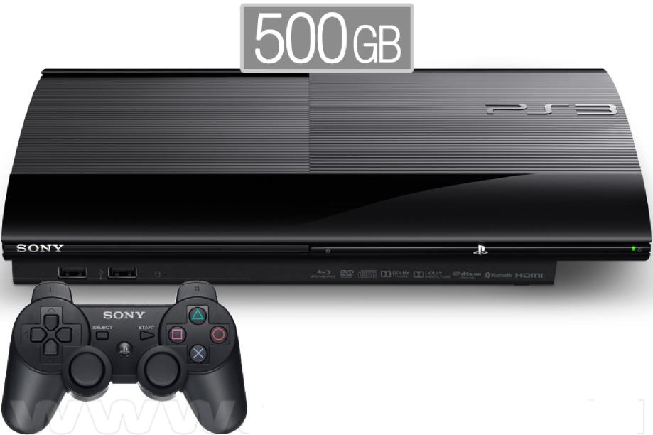 PS3 SUPER SLIM 500GB PLAYSTATION ODKLENJEN JAILBREAK ČIPOVAN
