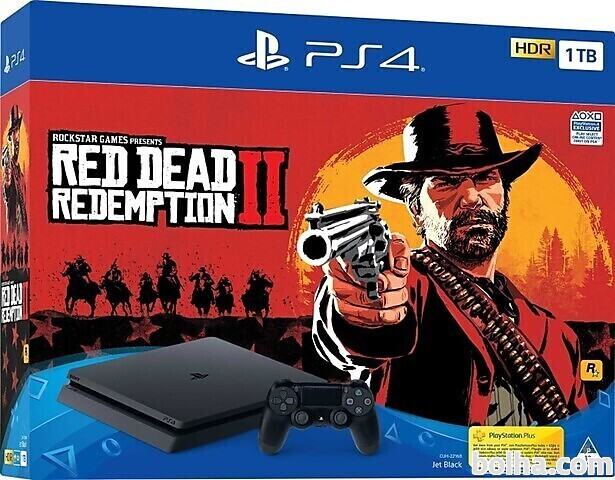 PlayStation 4 Slim 1000GB HDR VR Ready + Red Dead Redemption 2 + bo...