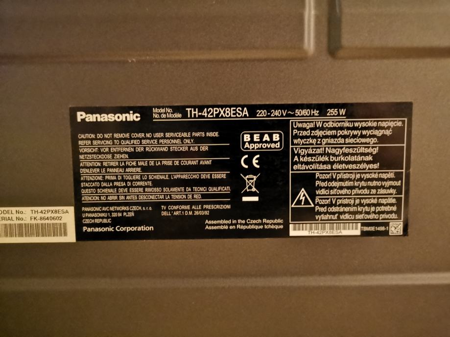 Télécommande Neuve Pour Téléviseur Panasonic TH42PX8ES / TH-42PX8ESA - Remplacement Pratique