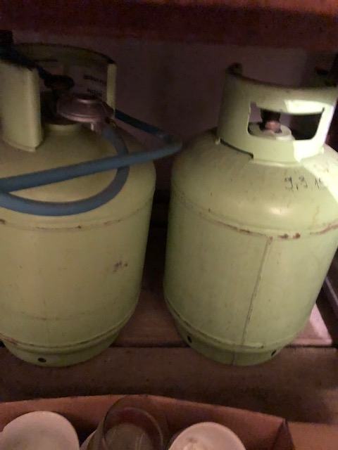 Gospodinjska plinska jeklenka za butan plin, zelena 2x - 10 kg