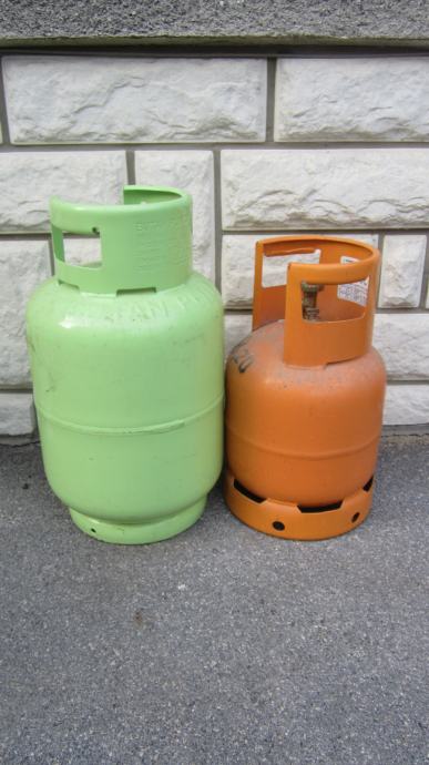 zelena ali oranzna plinska jeklenka