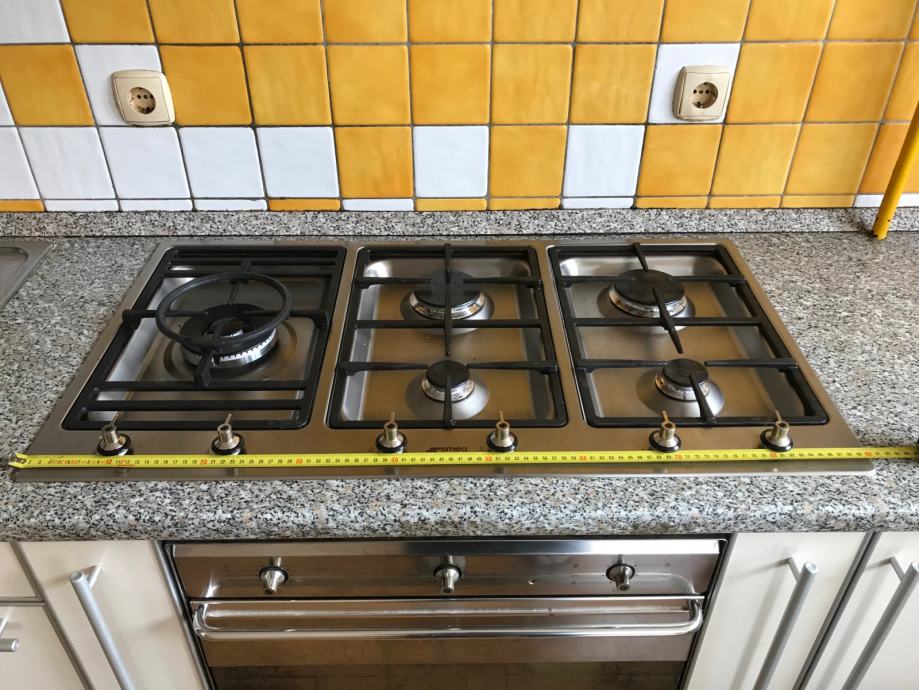 Plinska kuhalna plošča SMEG PS9065, kot nova