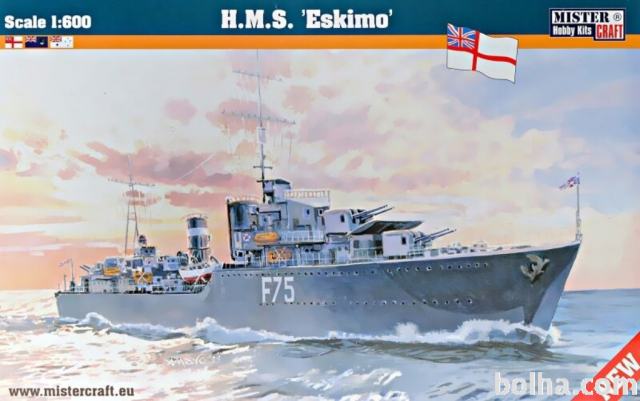 Maketa ladja H.M.S. Eskimo