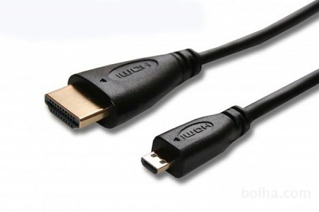 Kabel HDMI 1.4 - D-Micro 19Pin 1,80m - NOVO!