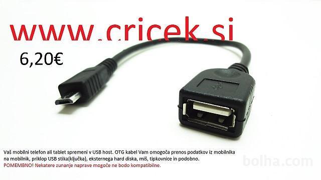OTG kabel USB na micro