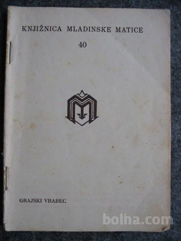 Grajski vrabec - pesem izdana leta 1938
