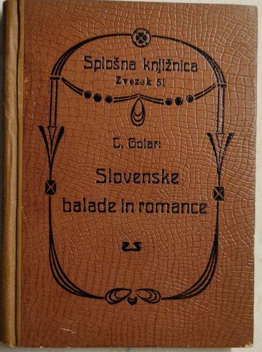 Slovenske balade in romance : antologija, 1925