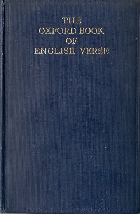The Oxford book of English verse 12501918