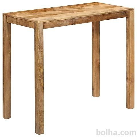 vidaXL Barska miza iz trdnega mangovega lesa 120x60x108 cm