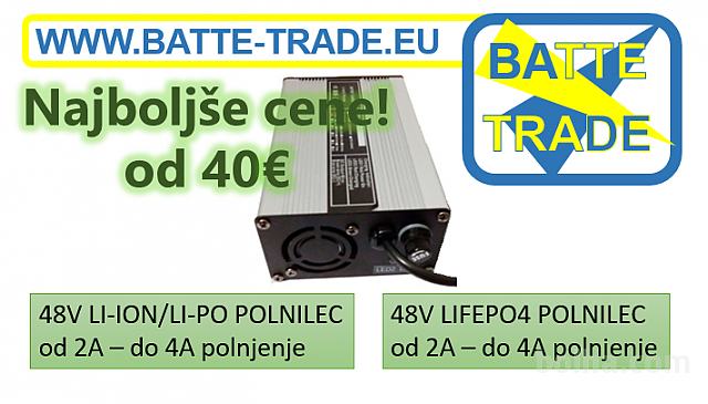 E-BIKE 48V POLNILEC (LI-ION ali LIFEPO4, od 2A-4A) - od 40€