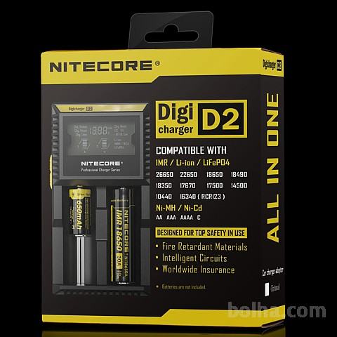 Polnilec za baterije Nitecore D2 - najboljši polnilec za domačo uporab