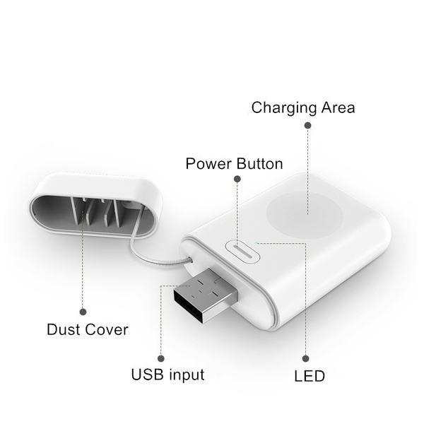 Polnilnik power bank za Apple watch