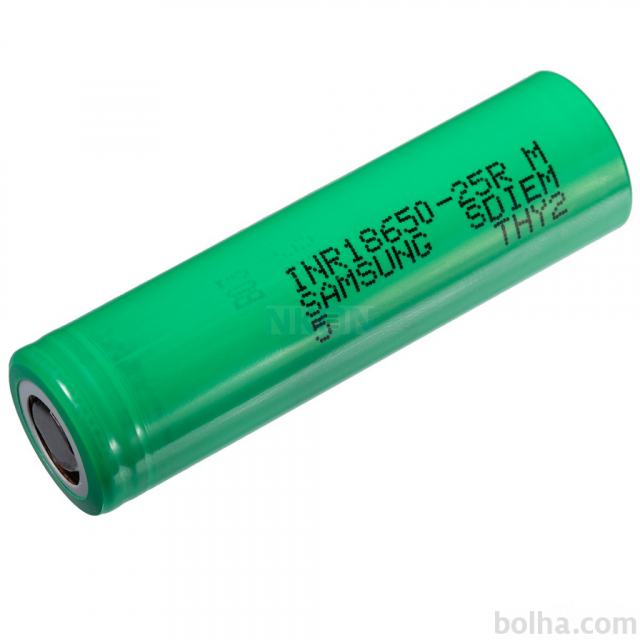Baterije 18650 Samsung Li-ion INR18650-25R 2500mAh 20A