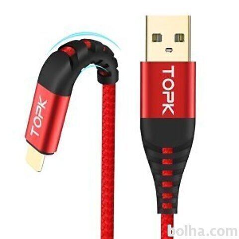 Kabel USB AN42, 3A, micro USB, 1m, črna