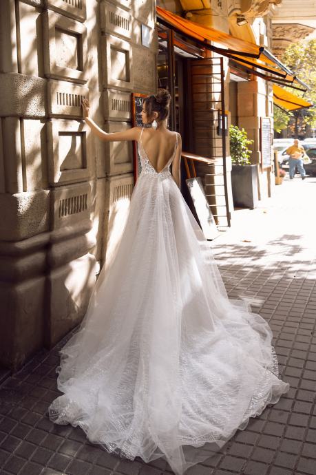 Poročna obleka št. 34/36 priznane znamke - Tina Valerdi Barcelona