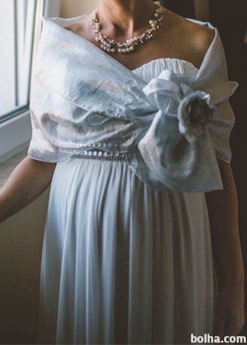Elegantna poročna obleka z ruto_80 eur