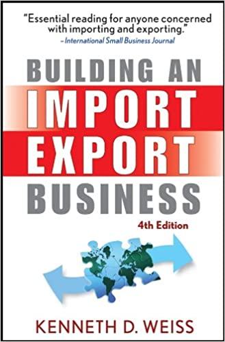 Building an Import/Export Business, knjiga uvoz / izvoz