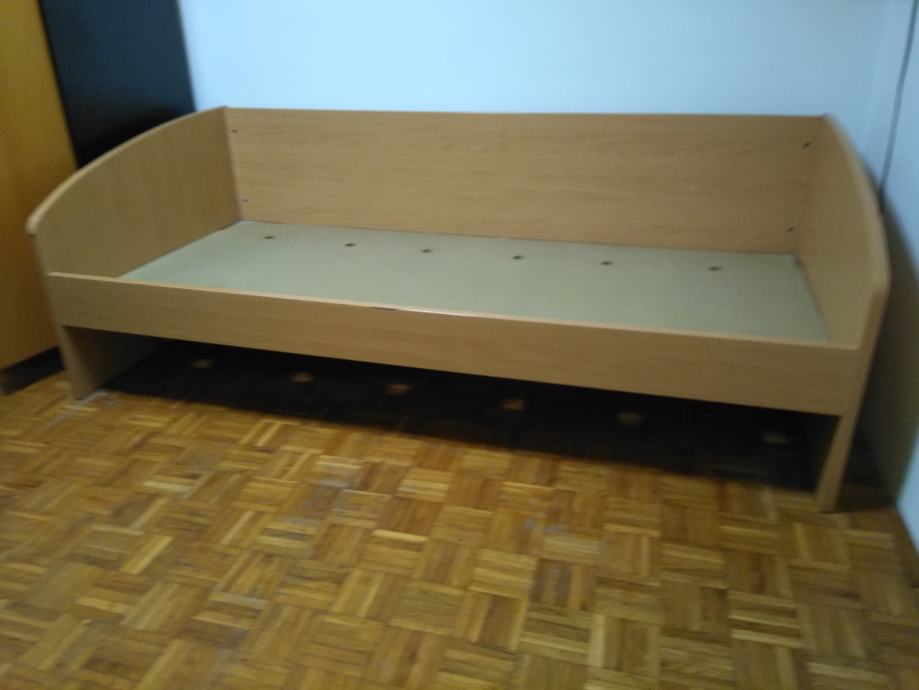 postelja ALPLES, s predalnikom in podom 200 x 90 cm