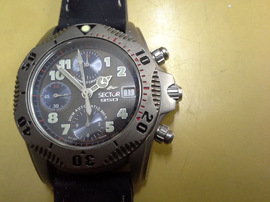 SECTOR zapestna ura model 950 kronograf avtomatik