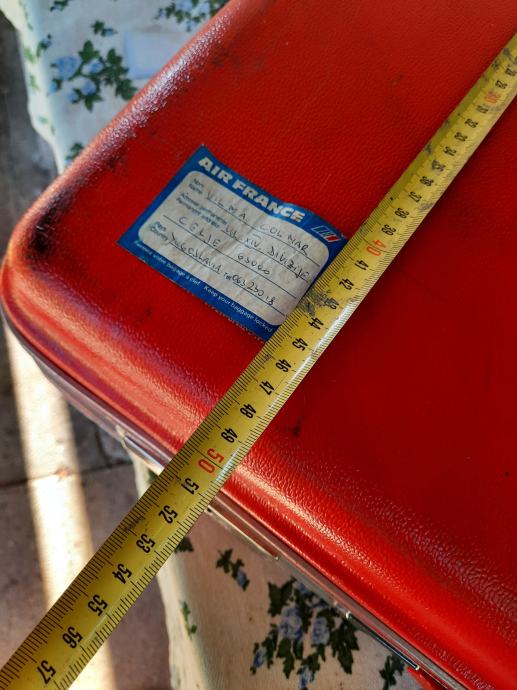 Potovalni kovček Novalise, damski, rdeč, retro, vintage, kovček št: 4