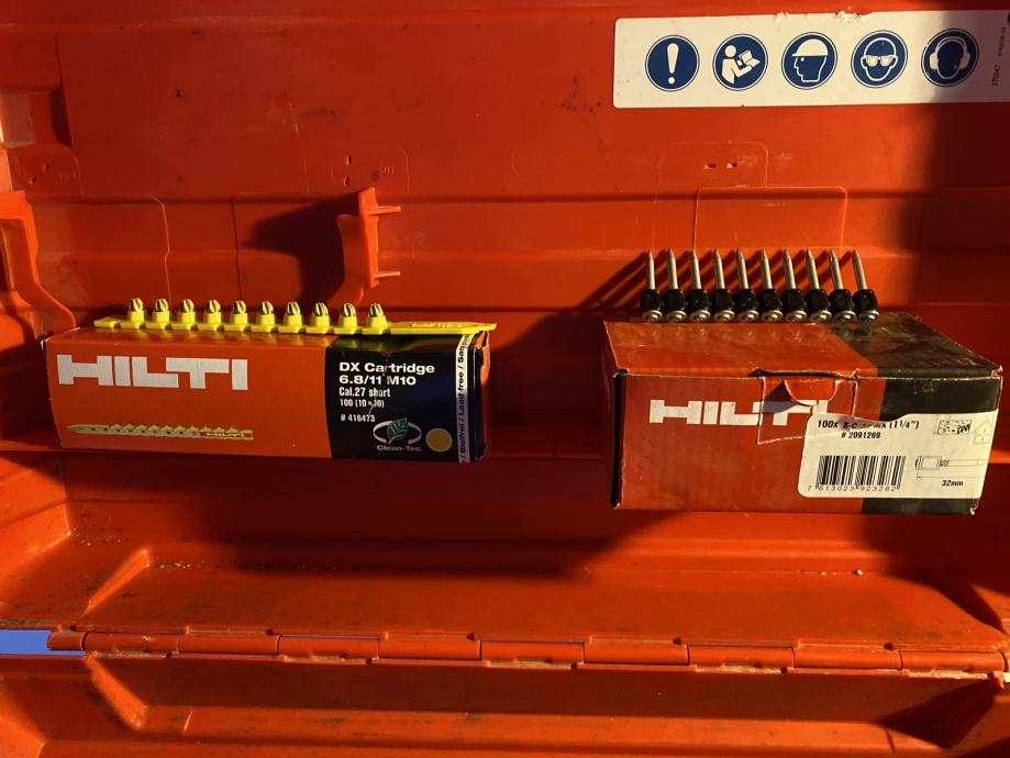 Hilti DX Kartusche Cal. 6.8/18 M Rot / Gelb Cartridges NEU DX 76 DX 750 # 416484 - Foto 4