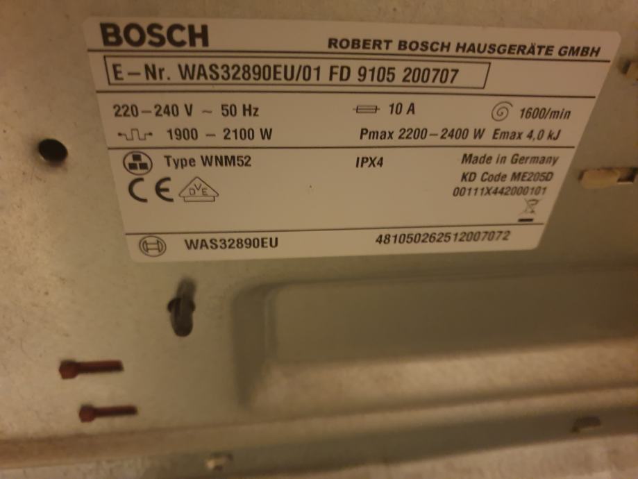 Pralni stroj Bosch