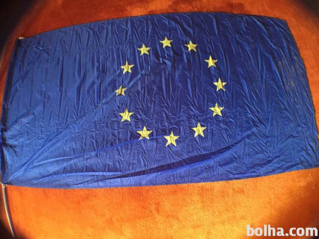 Zastava SLO EU, 2,3 x 1,2 z 2m drogom.