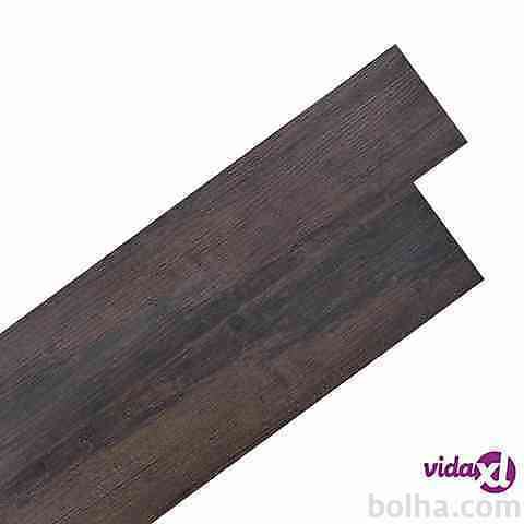 vidaXL Samolepilne talne plošče PVC 5&comma;02 m²  2 mm temno ...