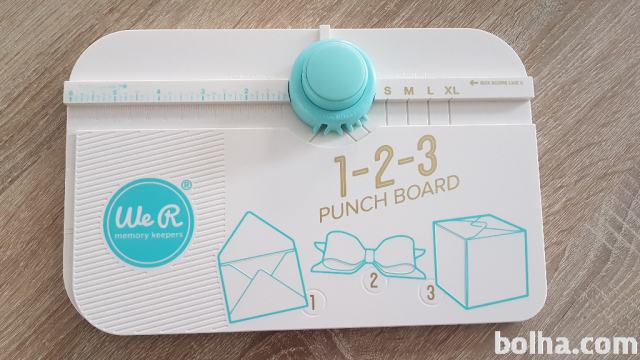 Plošča 123 Punch Board za izdelovanje kuvert, mašnic, škatel