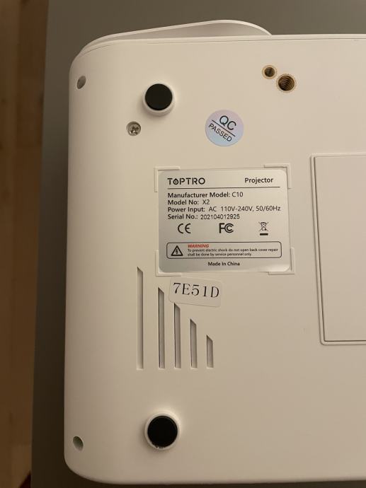 Projektor Toptro model X2 WiFi and Bluetooth, Full HD, 1080P