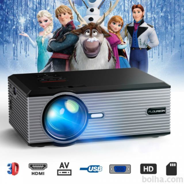 Video projektor hišni kino LED 3D full HD TV videoprojektor VRHUNSKI!