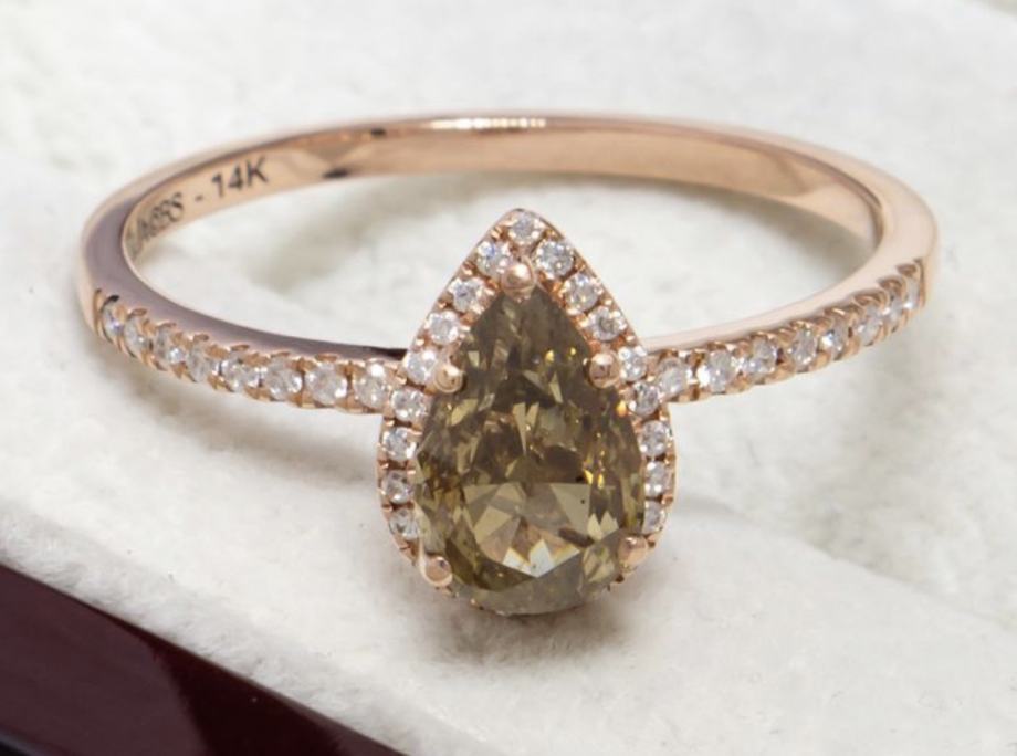 Diamantni prstan rose gold