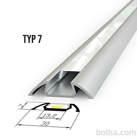 Alu profil za LED trakove - TIP 7 (30061) Slim