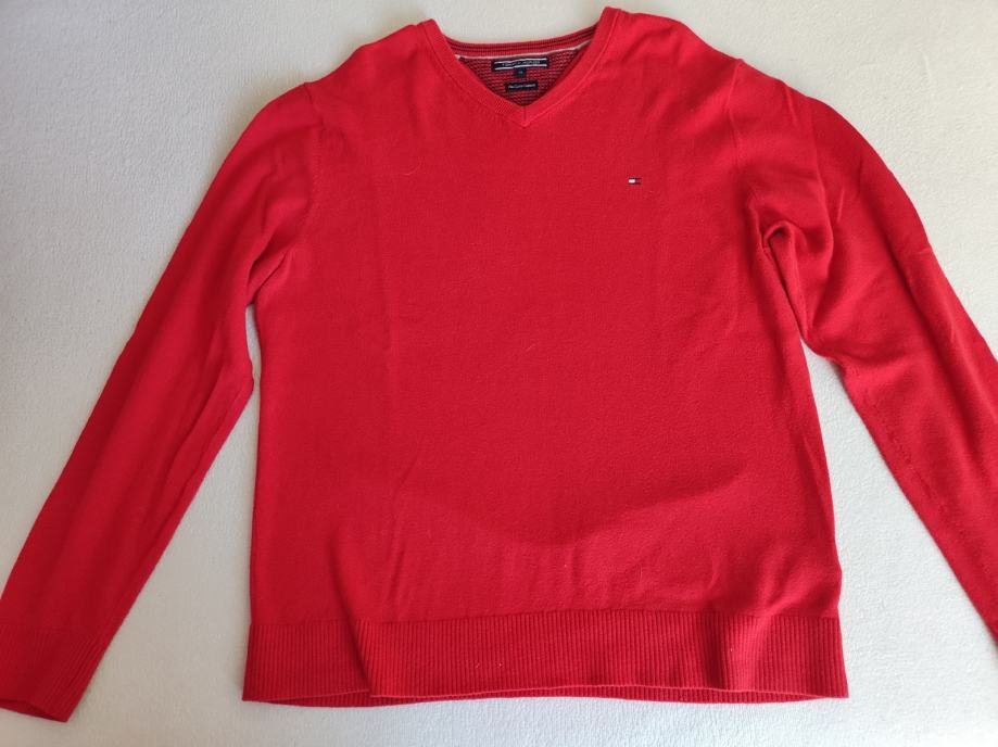 Rdeč moški pulover Tommy Hilfiger, XL