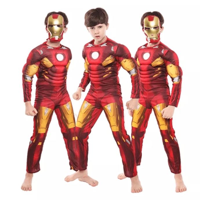 Pustni kostum Iron Man IronMan Men za otroke pusta otroški kostumi 3D