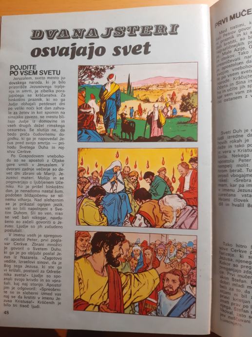 Dvanajsteri osvajajo svet. Strip iz revije Ognjišče 1970