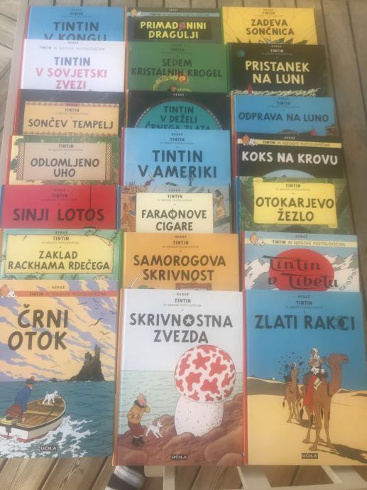 TINTIN zbirka stripov  v slovenskem jeziku