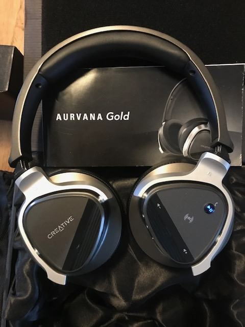 Creative Aurvana Gold Active Noise-canceling Bluetooth/mic/ NFC