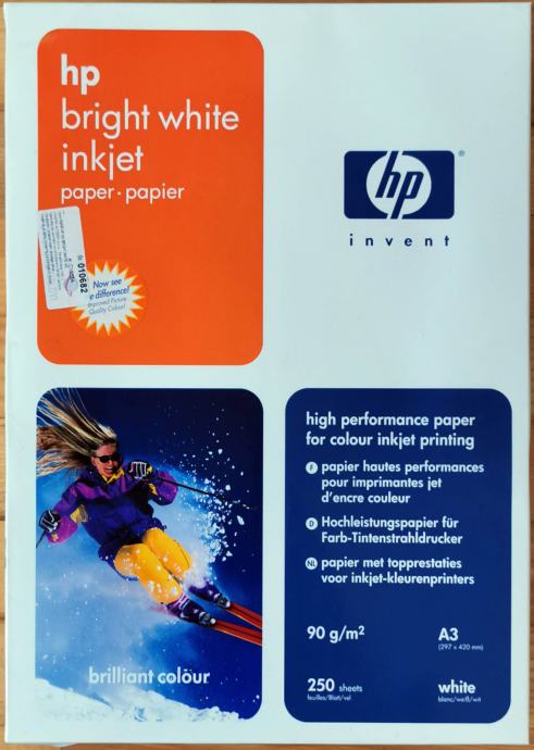 PAPIR HP Bright White Inkjet Paper - A3