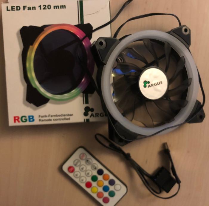 Ventilator Argus RS01, 120 mm, RGB