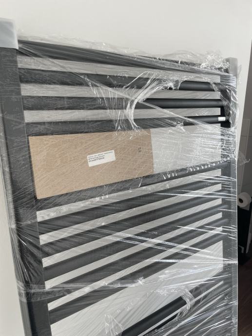 Kopalniški radiator lojtra Bial Alta 600x1694mm črn/antracit
