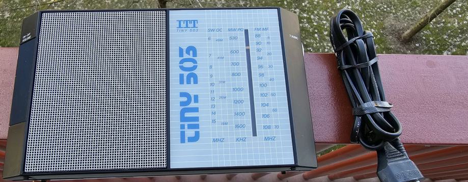 ITT TINY 503 (vintage radio poznih 80-ih) Popolno delujoč  Odlično ohr