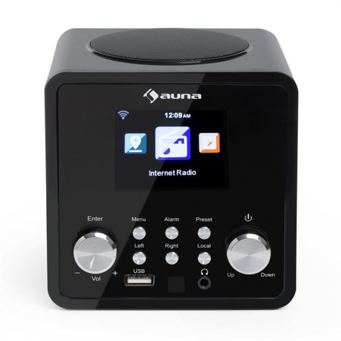 Auna Ituner 320 Bt - Tuner Hifi Numérique Avec Bluetooth Et Wifi, Spotify Connect, Internet, Tuner Dab Et Fm, Dlna & Upnp, Usb, Lecteur Multimédia Réseau, écran Hcc, Télécommande, Argent reconditionné Auna Ituner 320 Bt - Tuner Hifi Numérique Avec Bluetooth Et Wifi, Spotify Connect, Internet, Tuner Dab Et Fm, Dlna & Upnp, Usb, Lecteur Multimédia Réseau, écran Hcc, Télécommande, Argent reconditionné