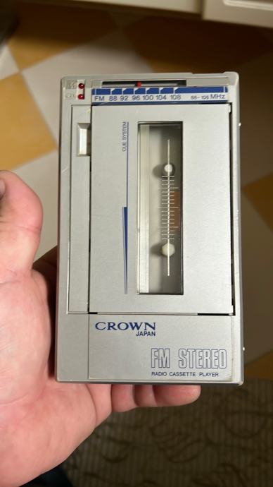 Walkmen, stereo radio cassette player CROWN made in Japan