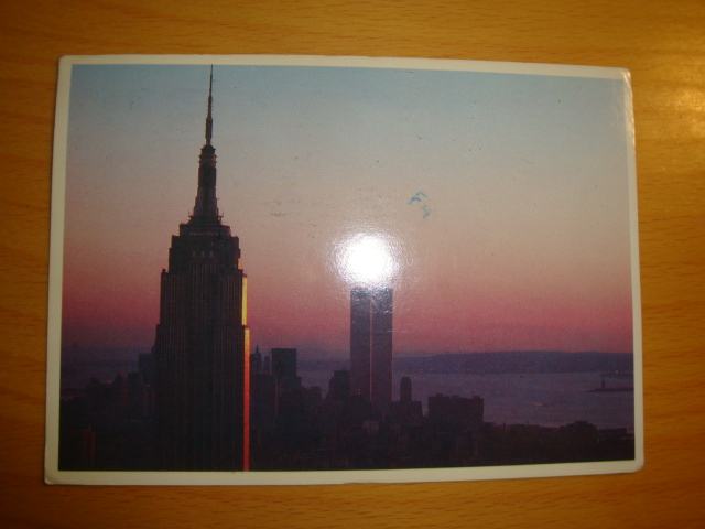 Razglednica Empire State Building poslana l.1988 - 23