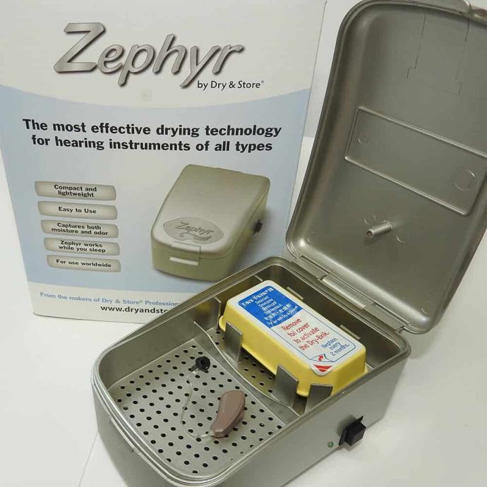 Sušilni aparat za slušni aparat Zephyr Dry&Store